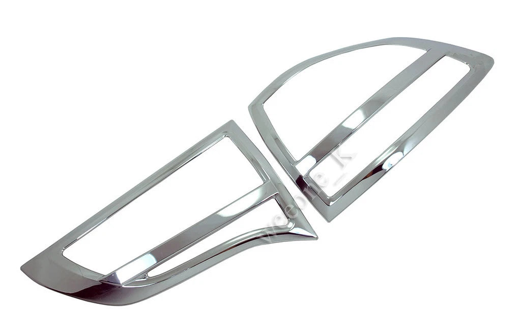 Chrome Tail Light Covers for Mitsubishi Montero/Pajero Sport (2008-2015)