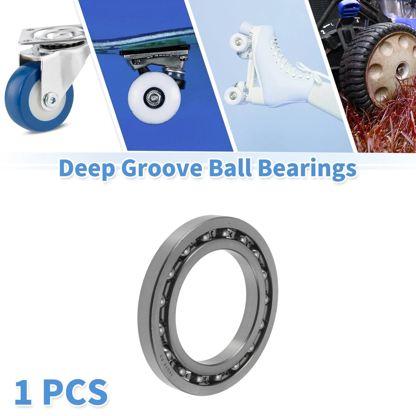 80x125x14mm Deep Groove Ball Bearings for Scooter Skateboard Wheel