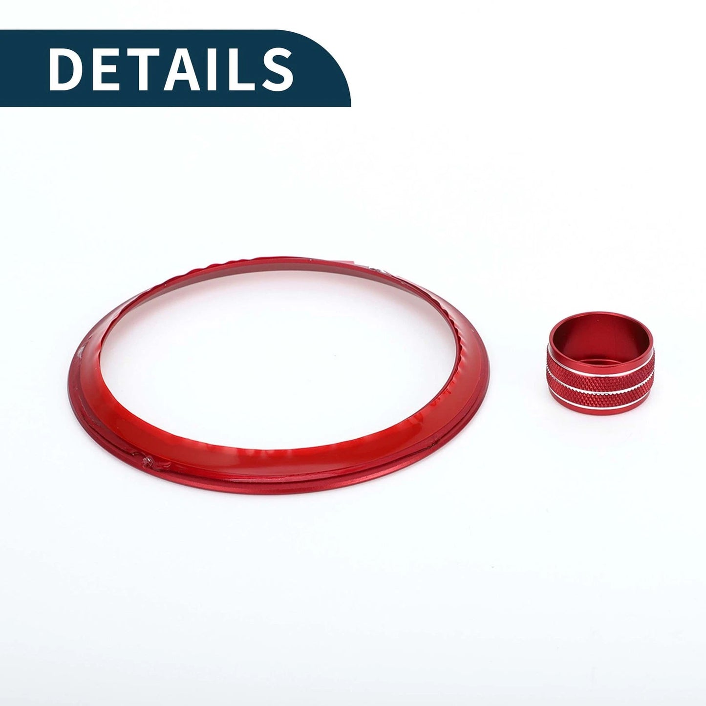 AC Vent Adjust Knob Cover Ring for Subaru BRZ (2022-2024) - 4 Pcs Red