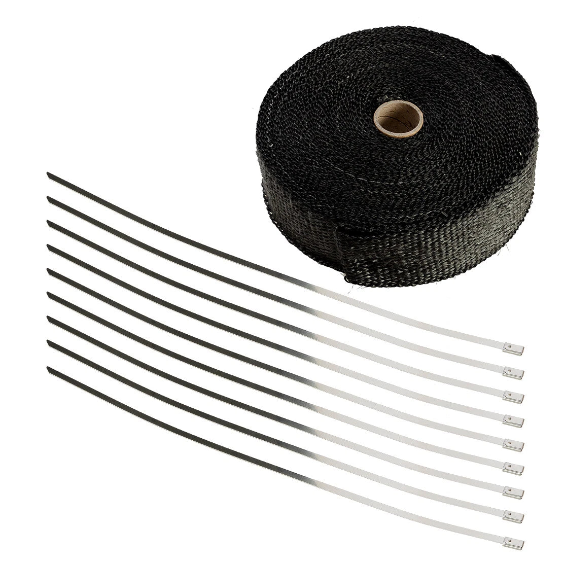 2" x 50ft Black Exhaust Heat Wrap Tape for Motorcycle