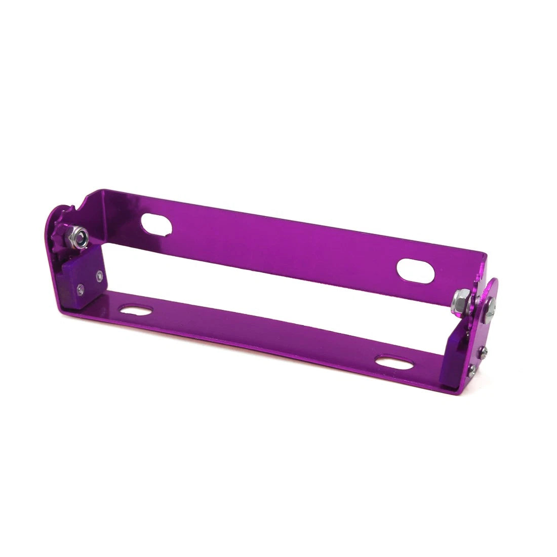 Purple Aluminum Alloy Adjustable Motorcycle License Plate Mount Holder Bracket