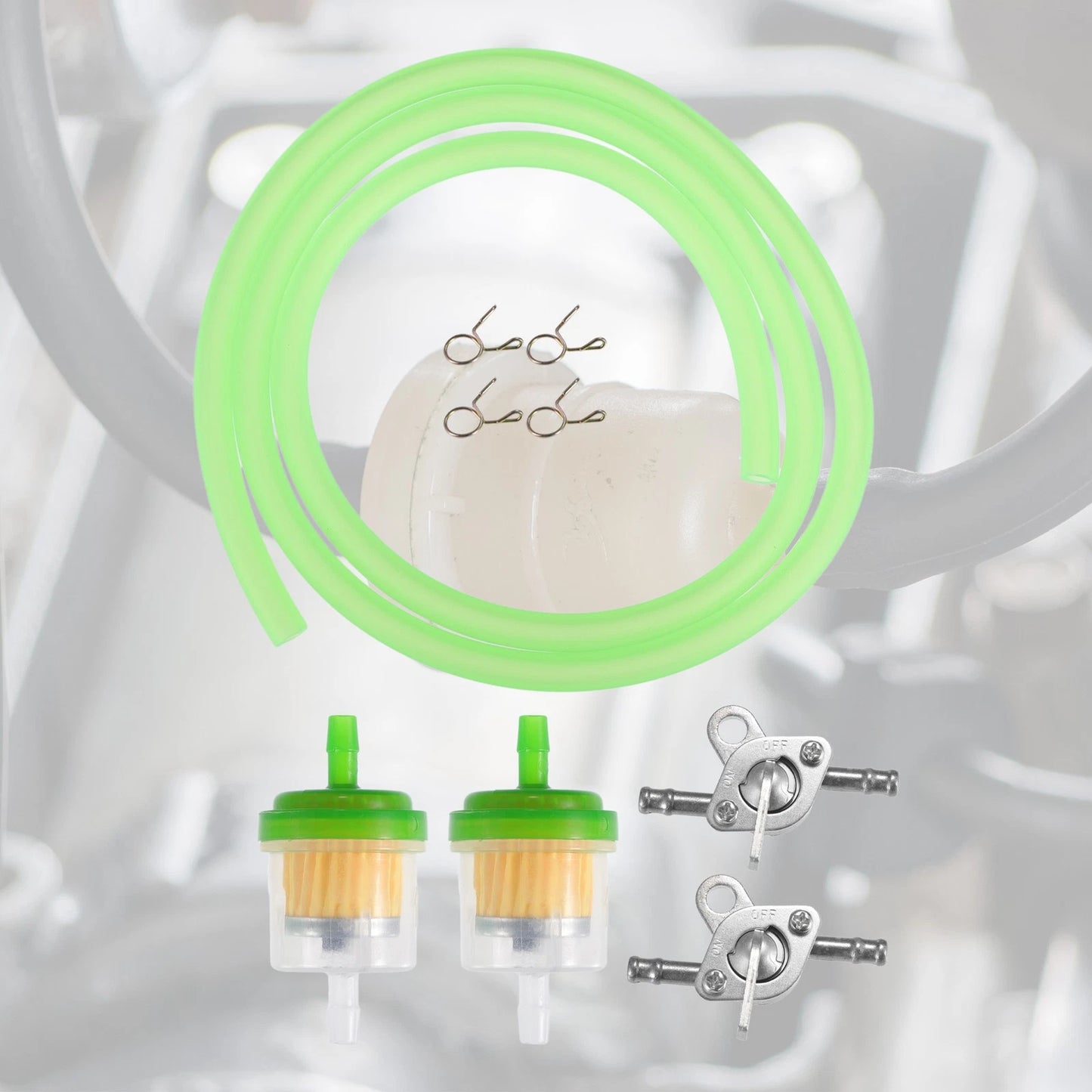 Motorcycle Fuel Filters with 2 Valve Petcock for Honda CRF50
