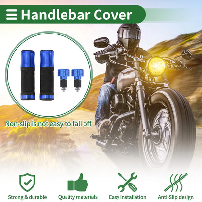 Hand Grips Cover / 1 / Aluminum Alloy Rubber for Motorcycle