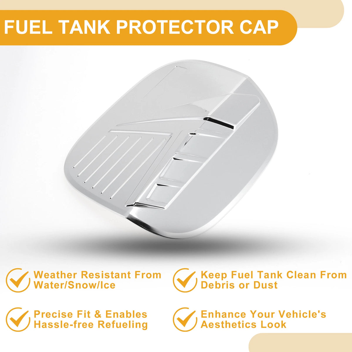 Fuel Tank Door Cap for Mazda CX-50 2023-2025 Chrome Silver Tone