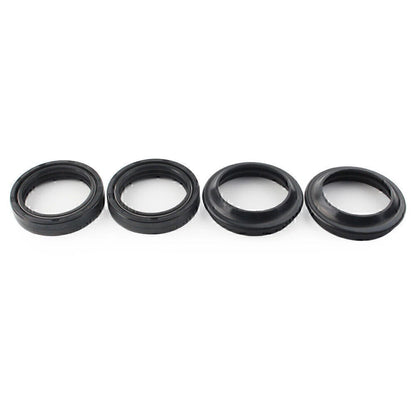 4 Pcs Black Front Fork Damper Shock Absorber Seals for Motorcycle