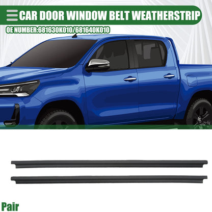 Pair Door Window Belt Weatherstrip for Toyota Hilux (2005–2014)