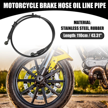 110cm Brake Oil Hose Universal 28 Degree Motorcycle Hydraulic Black