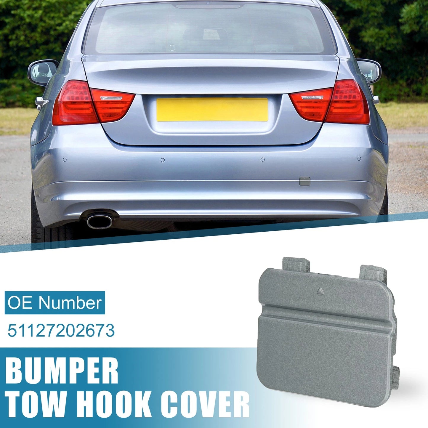 Rear Bumper Tow Hook Cover for BMW 3 Series E90 E91 (2009-2012)