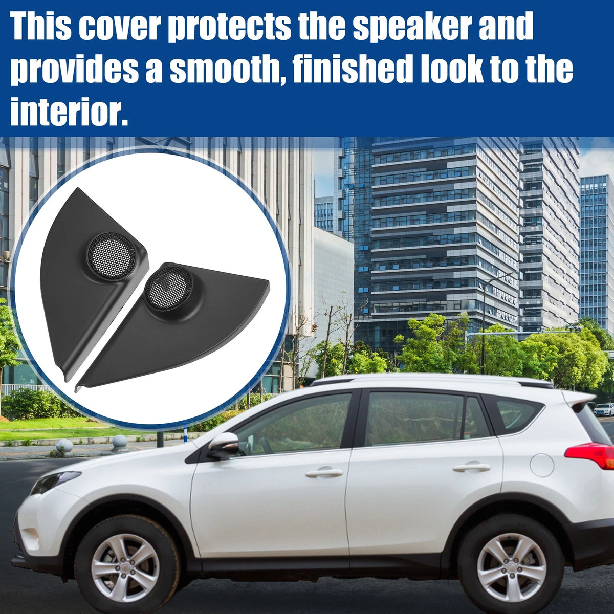 Car Door Tweeter Speaker Panel Cover Trim  for Toyota RAV4 (2013-2018)