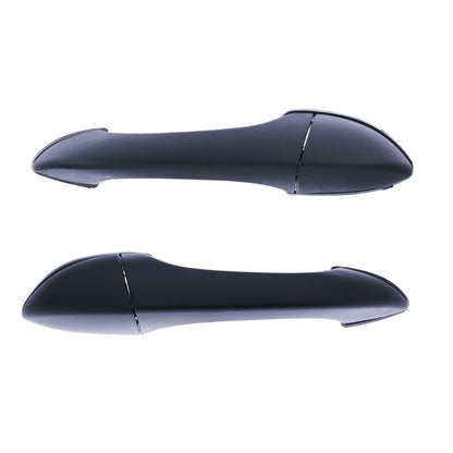Outer Door Handle Set of 2 for BMW X5 E53 (2000-2007) Black Rear LH + RH