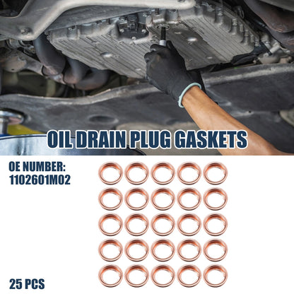 25 pcs 12mm Oil Drain Plug Gaskets for Infiniti G20 (1991-1996)