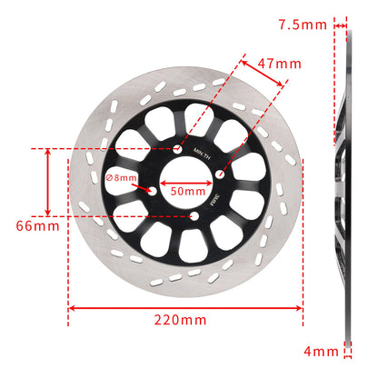 Brake Disc Front ø220mm for Suzuki GN125 (2000-2006)