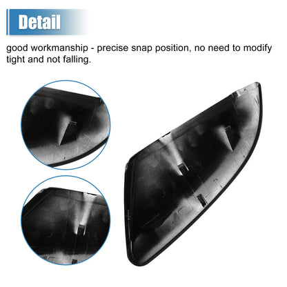 Right Side Mirror Corner Triangle Fender Cover Trim for Honda Civic (2016-2021)