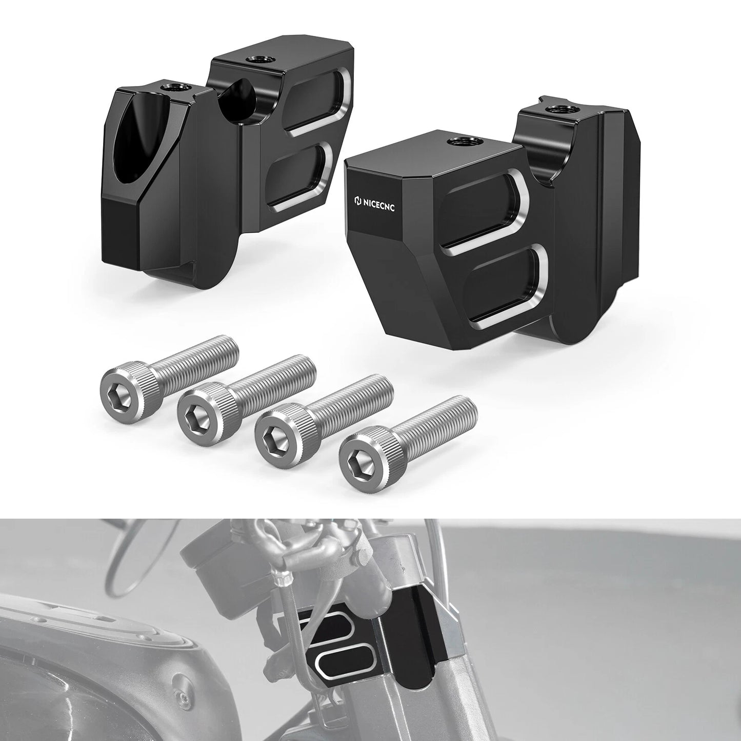 0.59" Rearward Kickback 1.77" Handlebar Riser for Harley Sportster S (2021-2023)