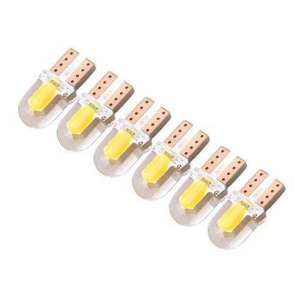 6 x T10 194 168 W5W COB LED Canbus Yellow Car Width Light Bulbs for Various Models