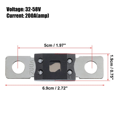 2 x 200A 32V Fuse for Automotive Truck Motorcycle Boat Audio CDs Fuses Holder