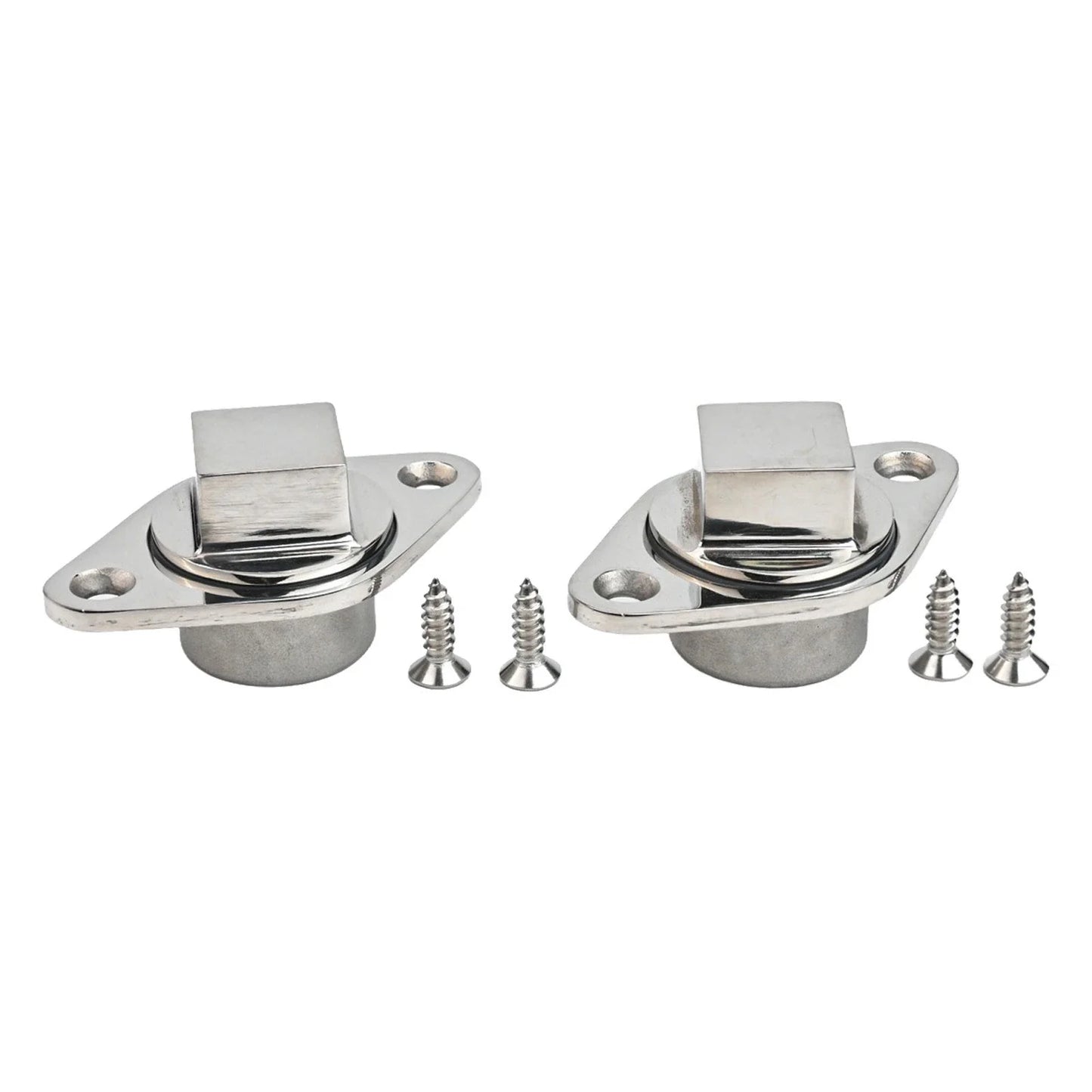 Sleek Design Polished 316 Stainless Steel Boat Drains - Convenient Pack