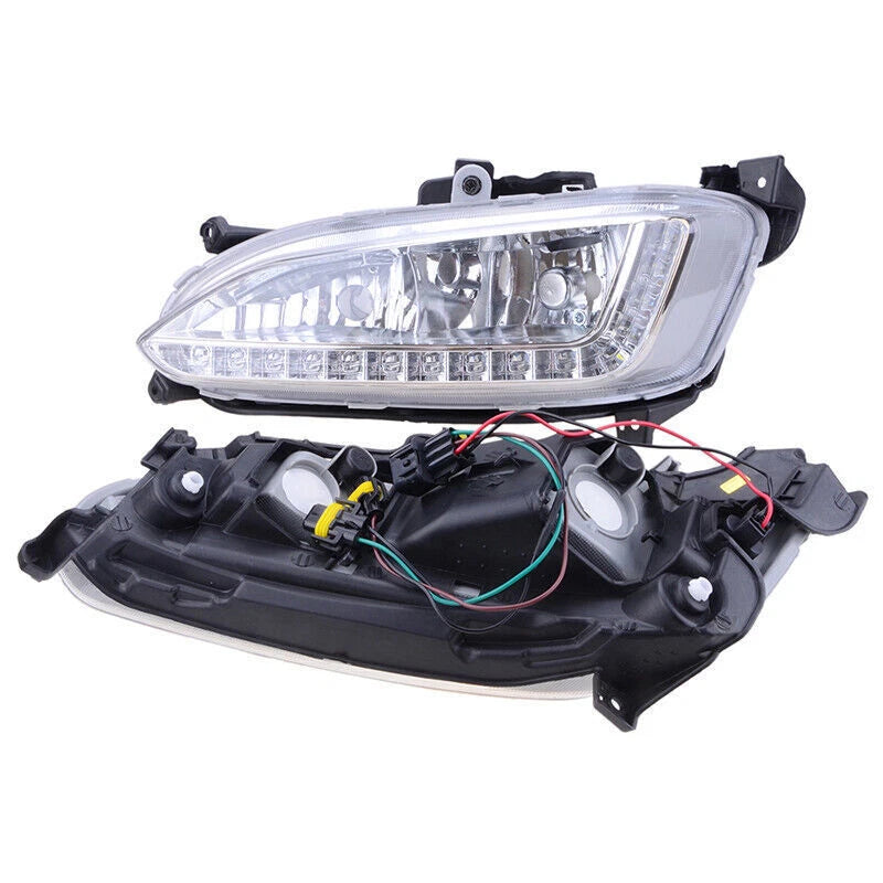 2 x DRL Daytime Running Lights Fog Lamps for Hyundai IX45 Santa Fe (2013-2015)