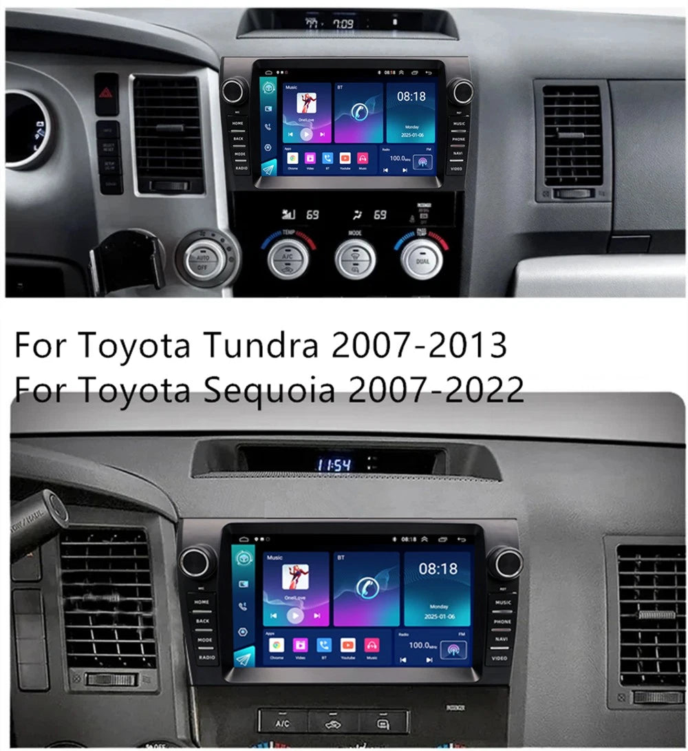 9'' Carplay Stereo Radio GPS for Toyota Tundra, Sequoia (2007-2022)