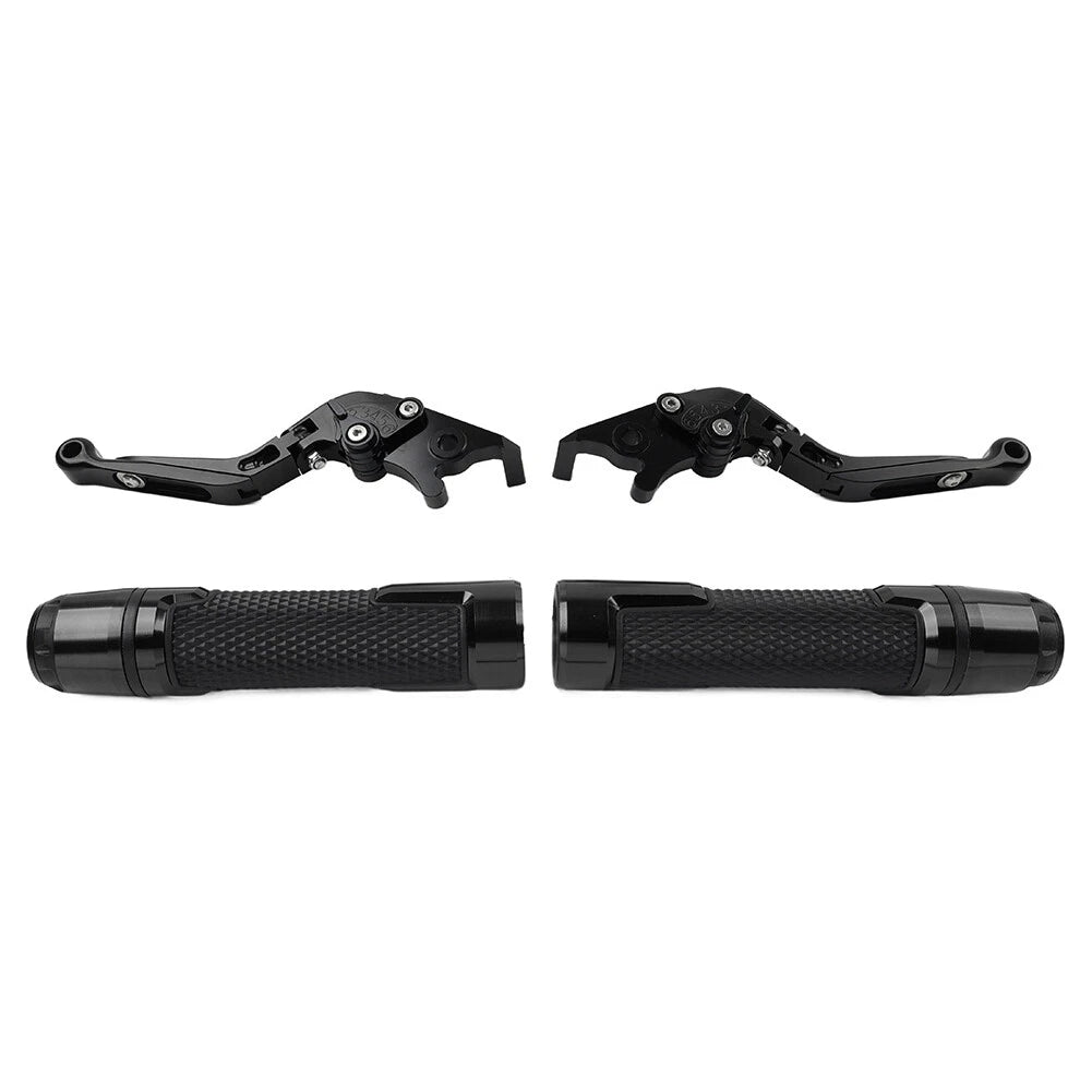 Black Extendable Brake Clutch Levers Grips for BMW R1200GS ADV (2004-2018)