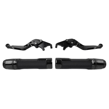 Black Extendable Brake Clutch Levers Grips for BMW R1200GS ADV (2004-2018)