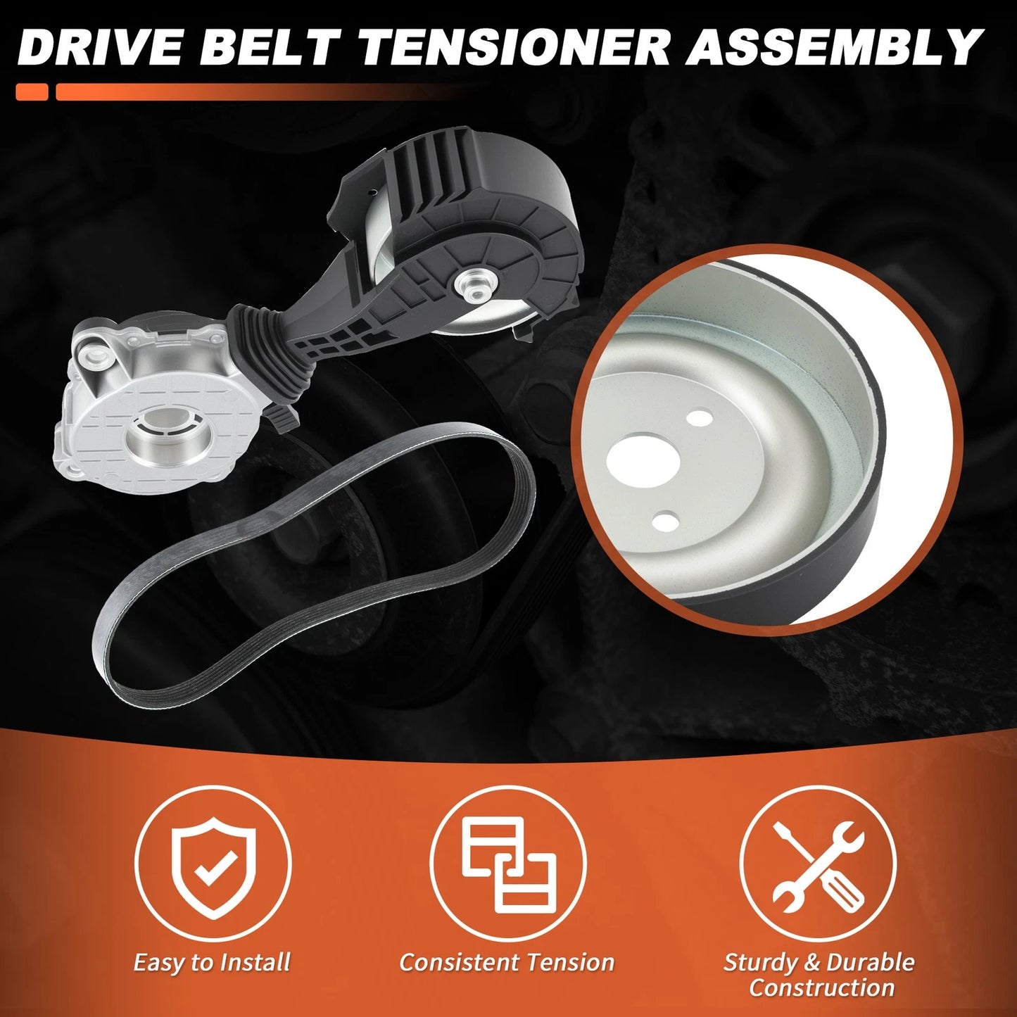 Serpentine Belt Tensioner & Water Pump Pulley for Mini Cooper (2002-2008)