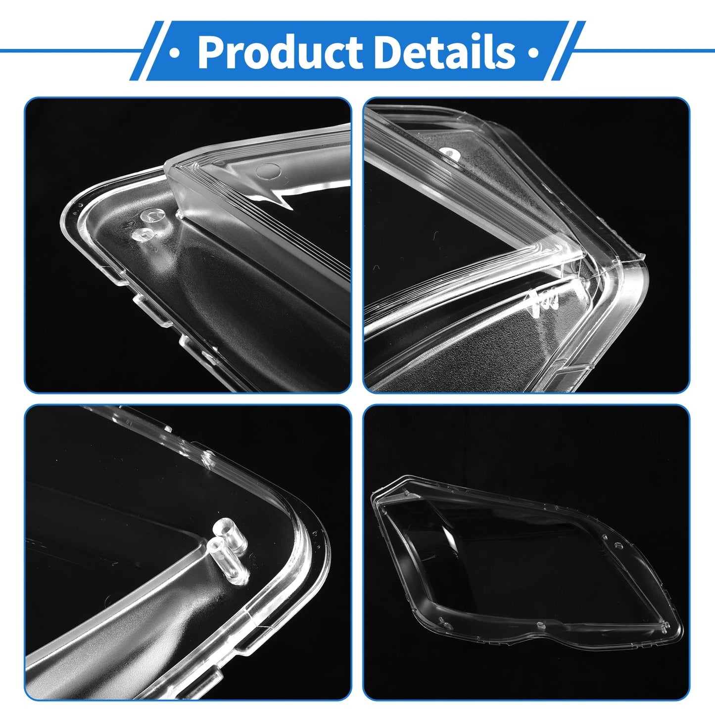 Car Front Left Headlight Lens Cover for Mercedes-Benz GLK (2009-2012)