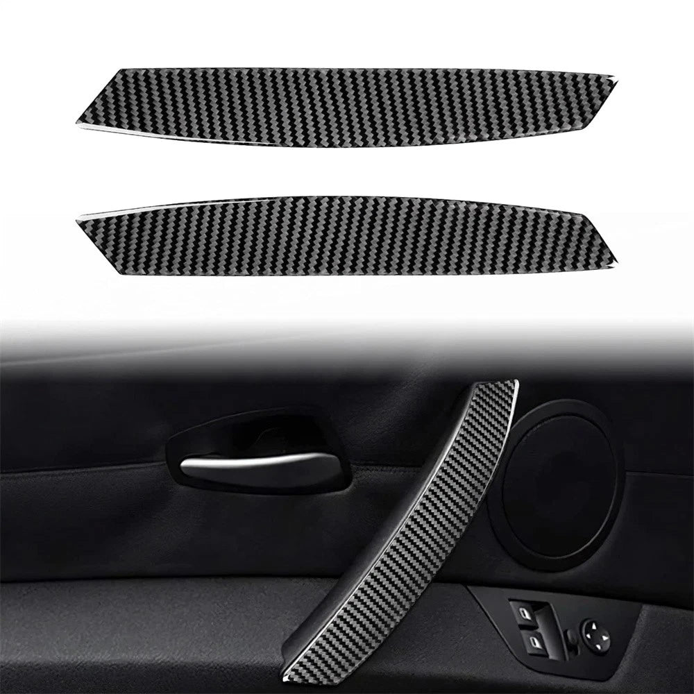 Carbon Fiber Interior Door Handle Cover Stickers for BMW Z4 (2003-2008)