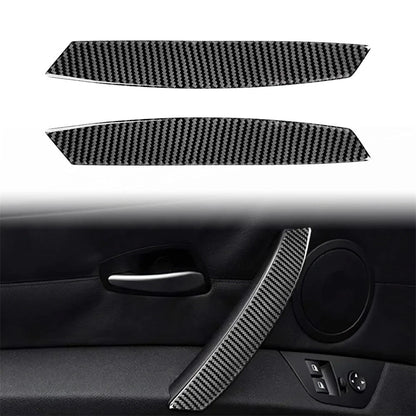 Carbon Fiber Interior Door Handle Cover Stickers for BMW Z4 (2003-2008)