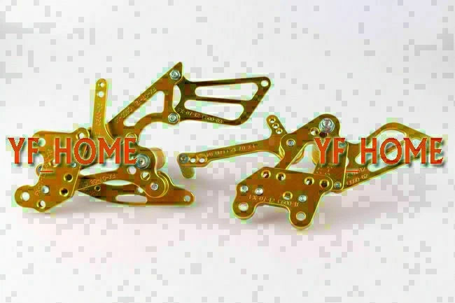 Rear Set Foot Pegs for Honda CBR600RR (2003-2006) & CBR1000RR (2004-2007) Gold