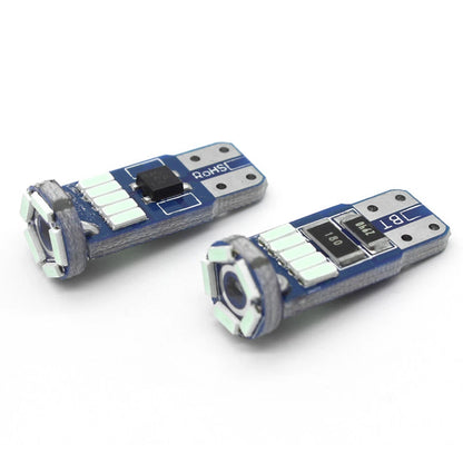 8pc 15-SMD 4014 CANBUS Ice Blue LED Bulbs for Car Side Light Interior