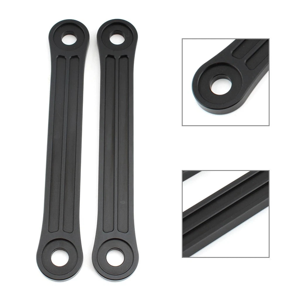 2 x Motorcycle Rear Suspension Linkage Lowering Kit Black Alloy for TIGER 800