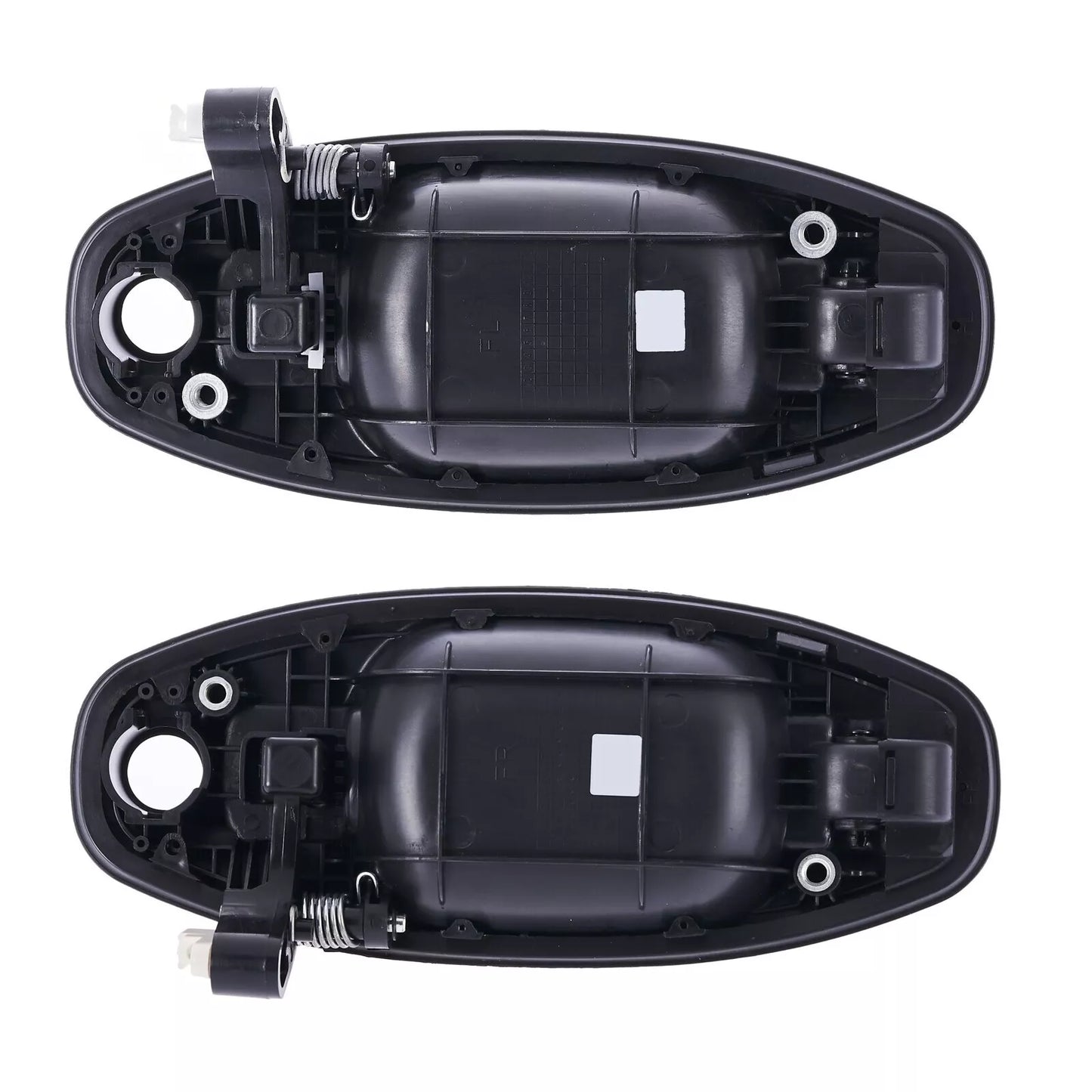2 x Front Outer Door Handles Black for Hyundai Santa Fe (2000-2005)