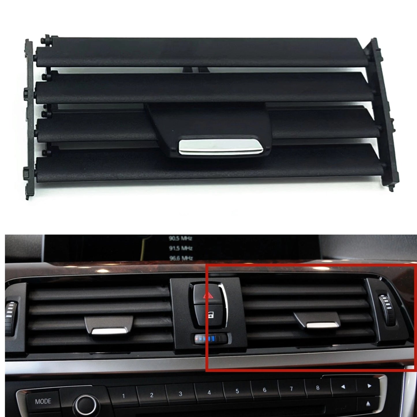 1x Center Air Vent Grill for BMW 1 2 3 4 Series M3 M4 F20 F22 F30 F32 (2012-2020)