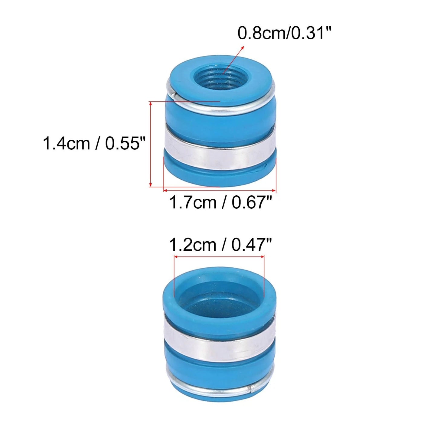 16 x Engine Valve Stem Seals 11/32" for Chevrolet & Ford