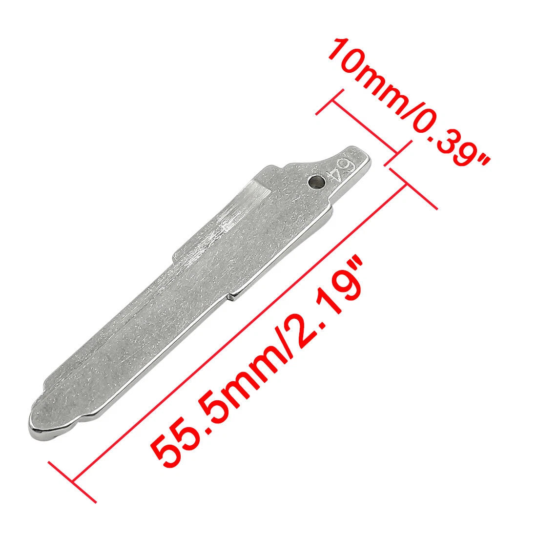 10 x Metal Uncut Blank Key Blades for Mazda 6 (2003-2021)