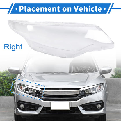1 x Front Right Headlight Lens Cover for Kia Optima (2016-2018)