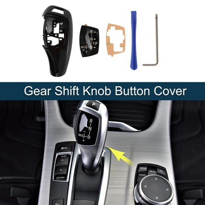 Black Gear Shift Knob Button Cover for BMW 1 Series F20 F21 (2011-2019)