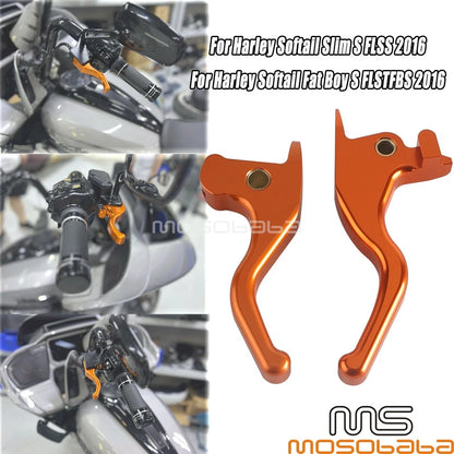 Adjustable Hand Brake Clutch Lever for Harley Softail Fat Boy Slim
