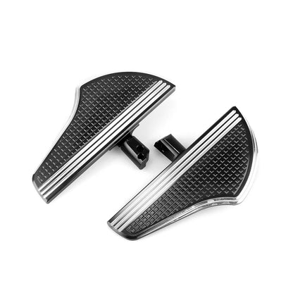 Black White Rear Passenger Foot Pegs for Harley Davidson Softail (2018-2025)