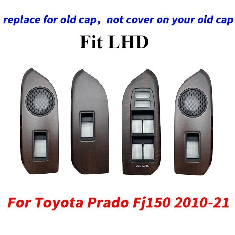 Door Window Switch Panel Cover / for Toyota Prado Fj150 (2010–2021)