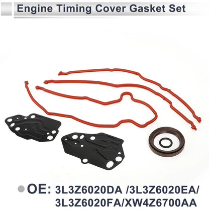 Engine Timing Cover Gasket Seal Set for Ford Lincoln 5.4L (2004-2010)