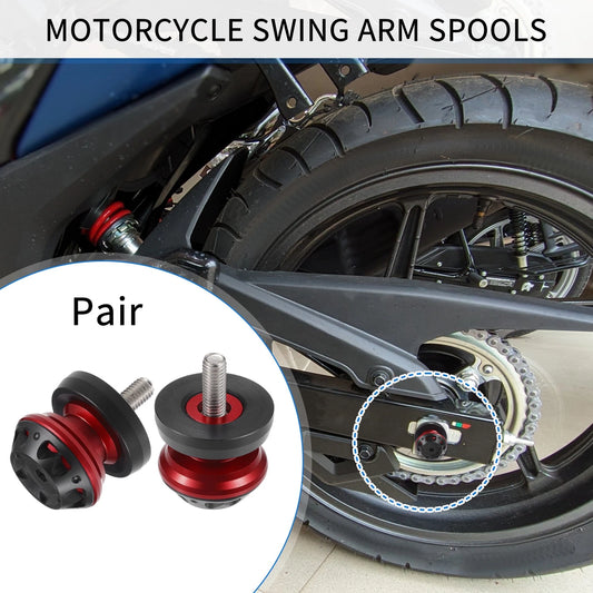 1 Pair Swingarm Spool 8mm CNC Swing Arm Sliders Stand for Motorbike