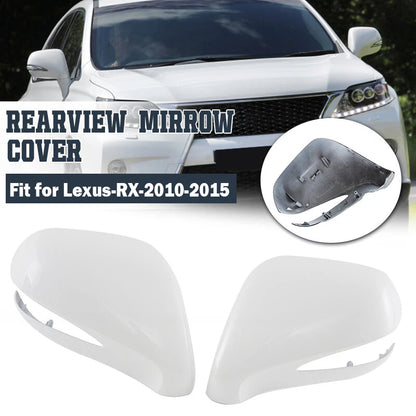 Left & Right Side Mirror Cover Caps for 2010-2015 LEXUS RX350 RX450h