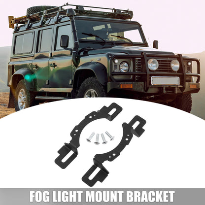 4" Metal Fog Light Mount Bracket for Jeep Wrangler JK (2011-2018) - 2 x Screws