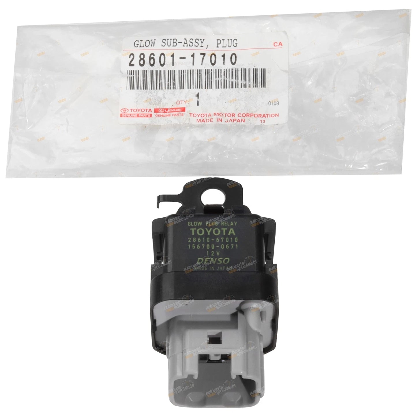 Glow Plug Relay 1 x Landcruiser HZJ105