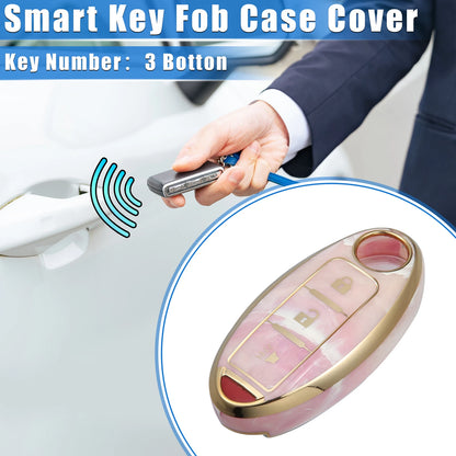 3 x Remote Keyless Smart Key Fob Cover Case for Nissan Serena (2016-2023)
