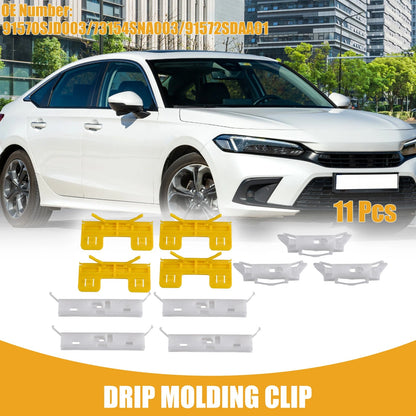 11pcs Roof Windshield Fastener Clips for Honda Civic (2006-2011)