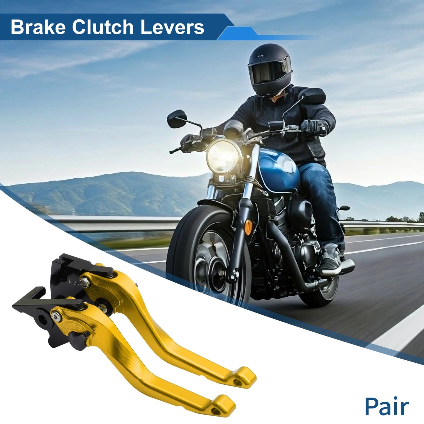 Brake Clutch Lever / Short for Kawasaki Ninja 500 (2024–2025)