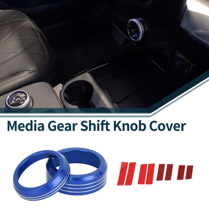 Blue Gear Shift Knob Cover Ring for Ford Mach-E (2021-2024)  Pcs
